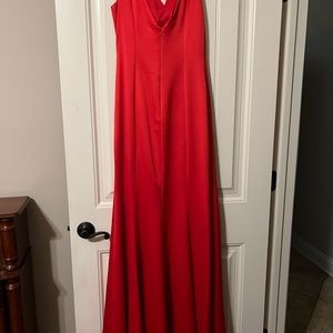 Long red dress - size 8